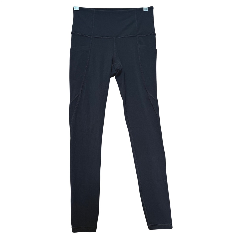 Athleta Stash Pocket Salutation Tight Black Yoga Activewear Leggings XSP Petite